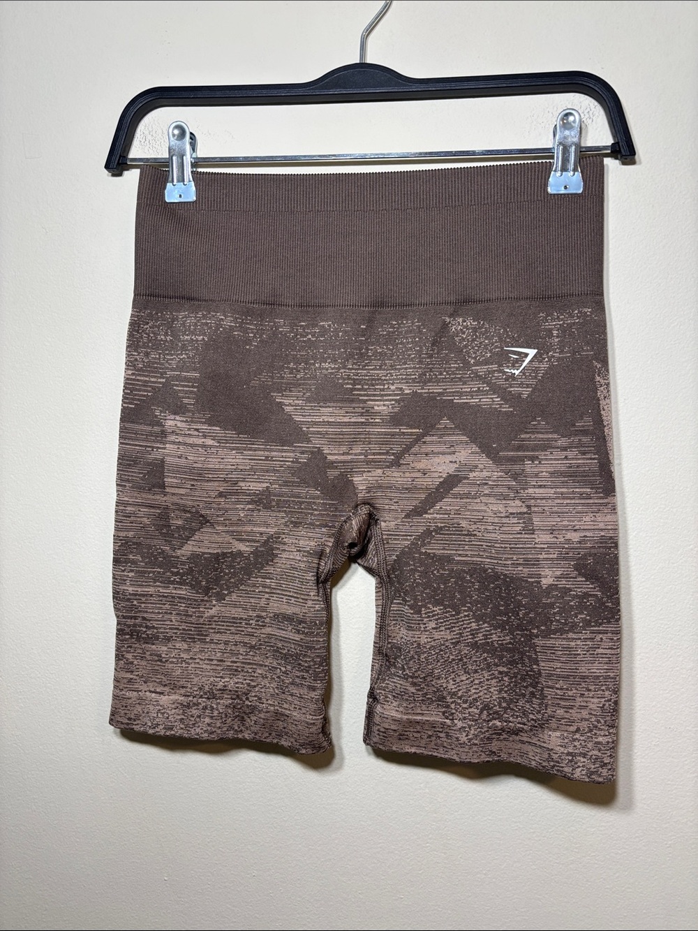 Gymshark Brown Seamless High-Waist Bike Shorts